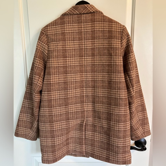 Abercrombie & Fitch Heavyweight Wool-Blend Blazer Coat - Picture 3 of 3